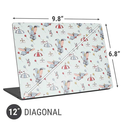 Disney Dumbo Vintage Pattern Universal Laptop 12in (9.8 x 6.8in) Skin
